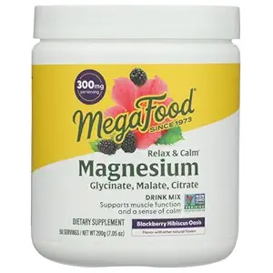 Relax Calm Magnesium Powder Blackberry Hibiscus, 7.05 OZ