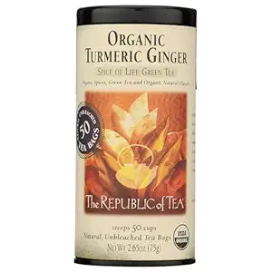 Organic Turmeric Ginger Green Tea, 50 CT