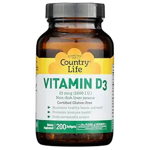 Vitamin D3 Softgels, 1000 IU, 200 CT