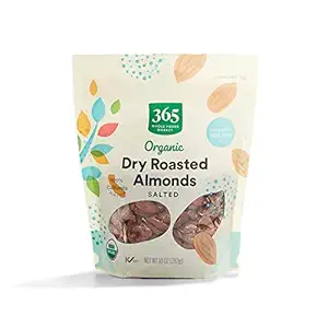 365 by Whole Foods Market, Organic Dry Roasted & Salted Almonds, 10 OZ