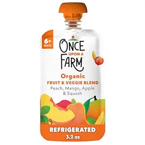 Organic Mango Apple Squash Basil Pouch, 3.2 OZ