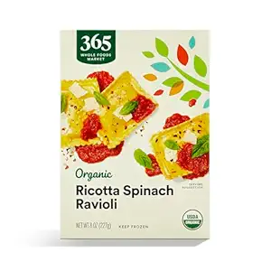 365 Everyday Value, Organic Ricotta Spinach Ravioli, 8 oz, (Frozen)