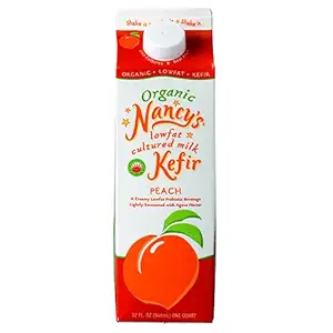 Organic Low Fat Peach Kefir, 32 FZ