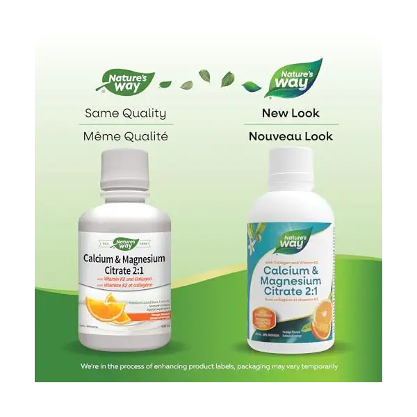 Calcium & Magnesium Citrate 2:1 K2 Liquid Orange 2