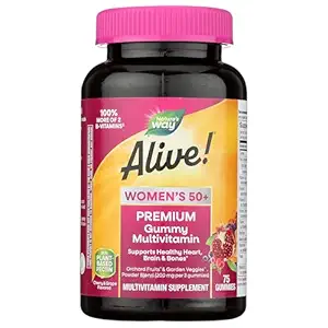 Alive! Women's 50+ Multivitamin Gummies, 75 CT