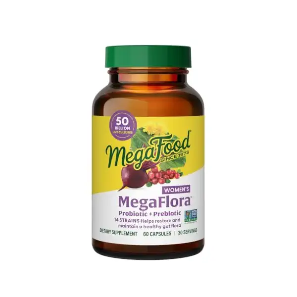 Women's MegaFlora Probiotic plus Prebiotic 50B, 60 CT 1