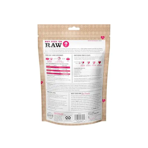 Stir and Boom Freeze-Dried Raw Free Beef Dry Dog Food, 1 LB 2