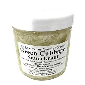 Organic Sauerkraut Green, 16 OZ