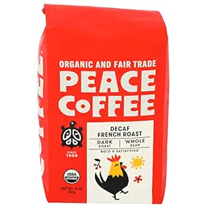 Organic Decaf Dark Roast Whole Bean Coffee, 12 OZ