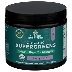 Organic Berry Super Greens Powder, 3.2 OZ
