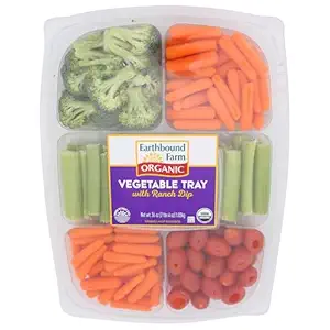 Organic Vegetable Tray with Ranch Dip, 36 OZ
