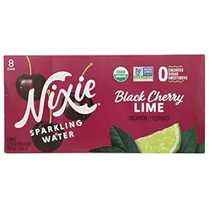 Organic Black Cherry Lime Sparkling Water 8pk, 12 FZ