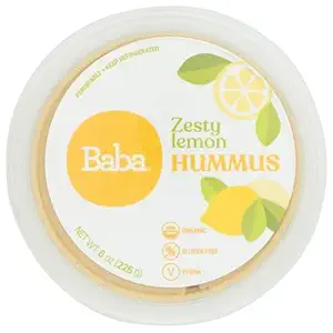 Organic Zesty Lemon Hummus, 8 OZ