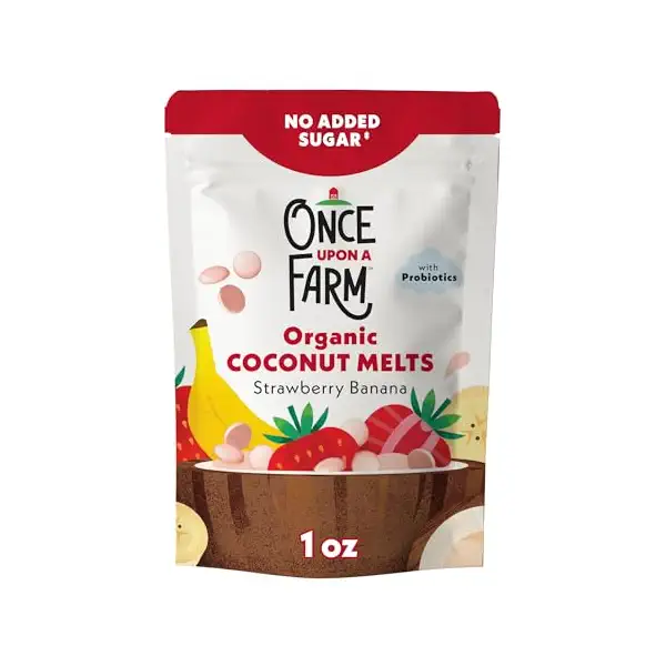 Organic Dairy Free Strawberry Banana Coconut Melts, 1 OZ 1