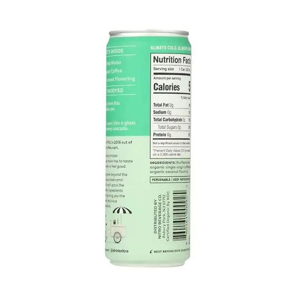 Coconut Nitro Cold Brew Coffee 2