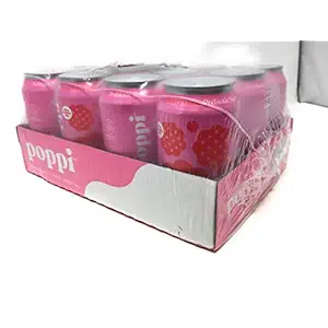 Raspberry Rose Prebiotic Soda, 12 Fl Oz (Pack of 12)