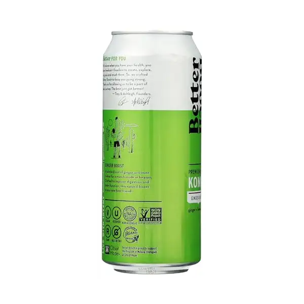 Organic Ginger Boost Kombucha Tea, 16 FZ 6