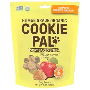 Organic Peanut Butter & Apple Soft Baked Dog Treats, 8.8 OZ