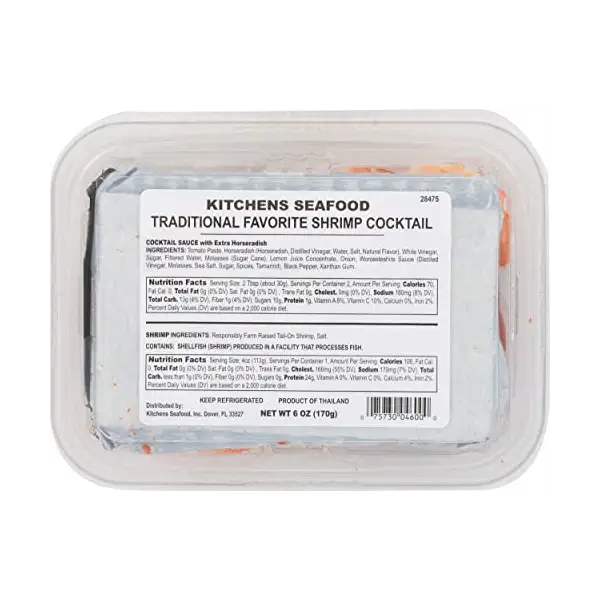 Farmed Tail On Shrimp Cocktail With Sauce, 6 OZ 2