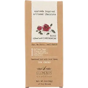Rose Cardamom Dark Chocolate Bar, 1.8 OZ