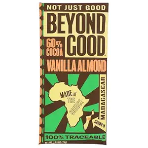 Vanilla Almond 60% Dark Chocolate Bar, 2.64 OZ