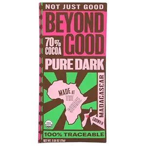Organic Madagascar Dark Chocolate Bar 70%, 2.64 OZ