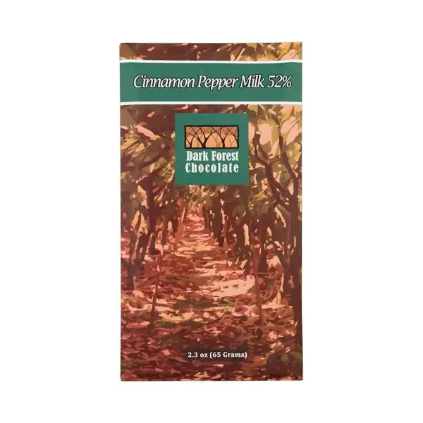 Cinnamon Pepper 52% Milk Chocolate Bar 1