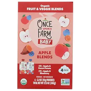 Organic Apple Baby Blends 4 Count, 12.8 OZ