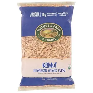 Organic Khorasan Wheat Puffs Cereal, 6 OZ
