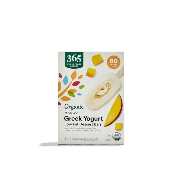 365 by Whole Foods Market, Greek Yogurt Bar, Mango, Organic, 10 Ounce 1