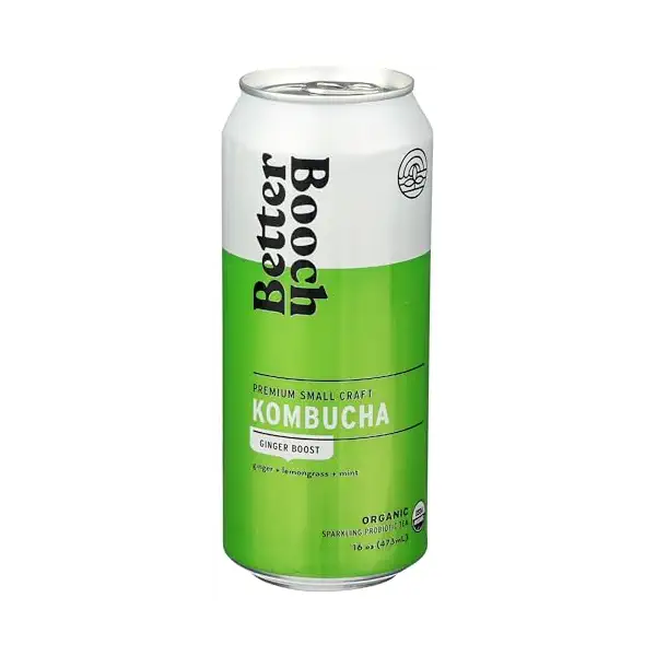 Organic Ginger Boost Kombucha Tea, 16 FZ 1