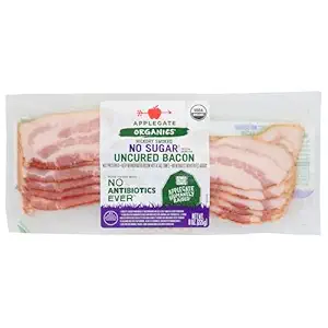 Organic Sugar Free Uncured Bacon, 8 OZ