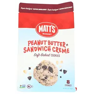 Peanut Butter Sandwich Creme Soft Baked Cookies, 8 OZ