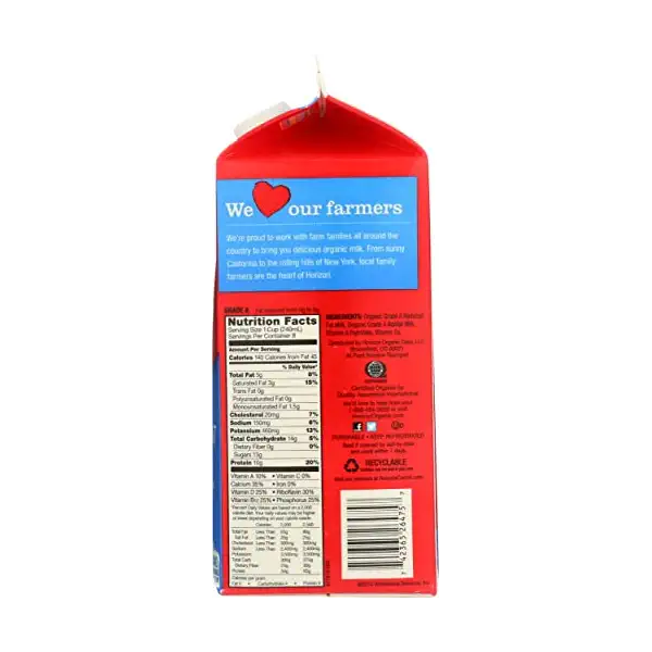 Organic Reduced Fat Milk 7