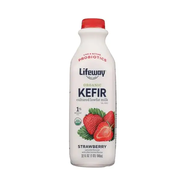 Organic Lowfat Strawberry Kefir, 32 FZ 1
