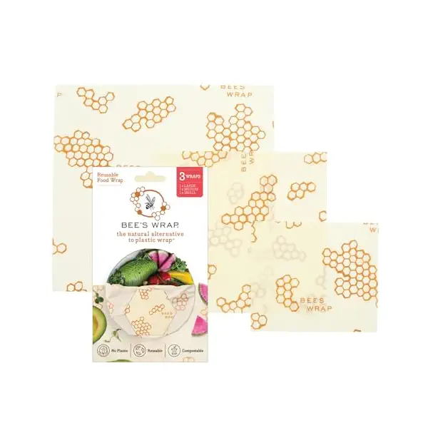 Wax Cloth Food Wrap Asst Size, 1 EA 1