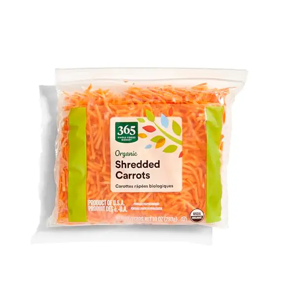 Organic Shredded Carrots 1