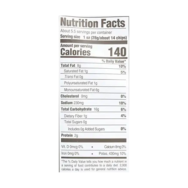 Avocado Oil Malt Vinegar Sea Salt Potato Chips, 5.25 OZ 3