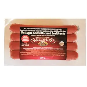 Sugar Free Smoked Beef Franks, 300 GR