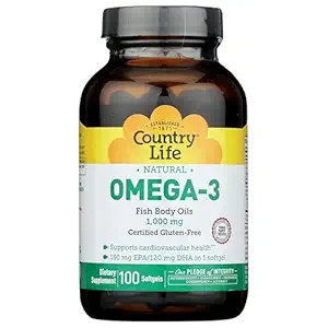 Omega 3 Fish Oil 1000 MG, 100 CT