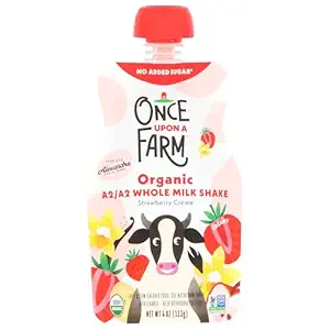 Organic Strawberry Creme A2/A2 Whole Milk Shake, 4 OZ