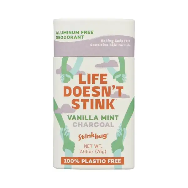 Plastic Free Vanilla Mint Charcoal Deodorant 1