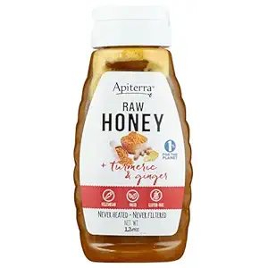 Raw Honey with Turmeric & Ginger Squeeze, 12 OZ