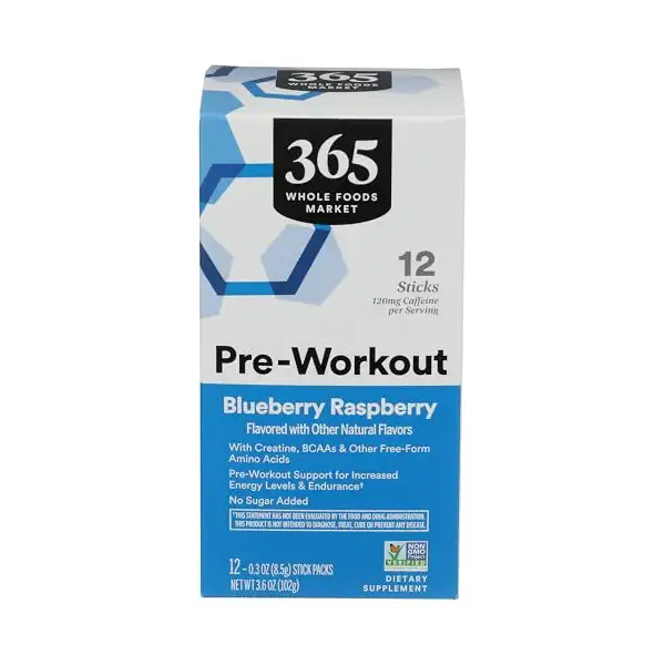 Blueberry Raspberry Pre-Workout Powder 12 Count, 0.3 OZ 1