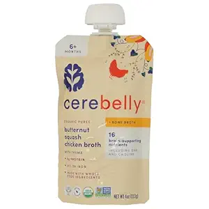 Organic Butternut Squash Chicken Bone Broth Baby Food, 4 OZ