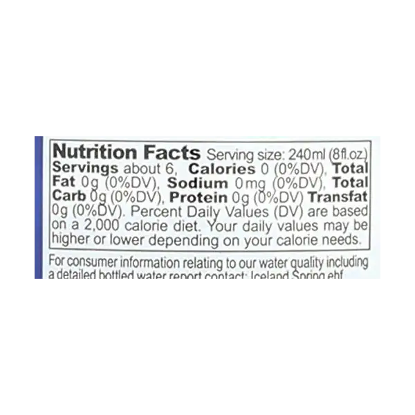 Spring Water, 50.7 FZ 4