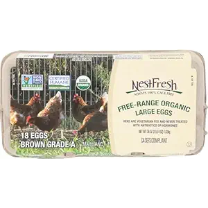 Organic Large Brown Grade A Eggs, 18 CT