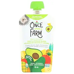 Organic Pineapple Banana Avocado Baby Food, 85 ML