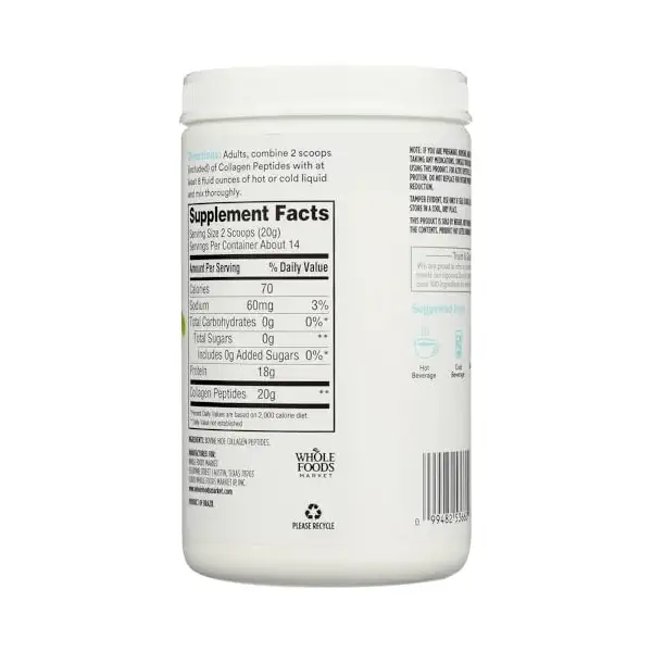 Unflavored Bovine Collagen Peptides, 10 OZ 3