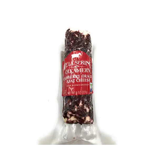 Cranberry Marcona Almond Encrusted Goat Log 1